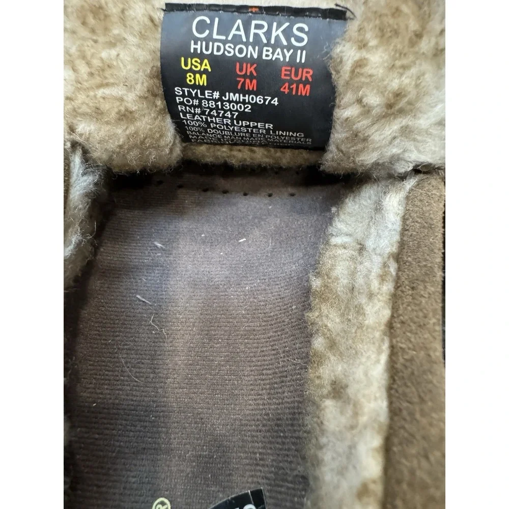 New CLARKS Men's HUDSON BAY II Slip-On Moccasin Shoes, TAUPE, 8M